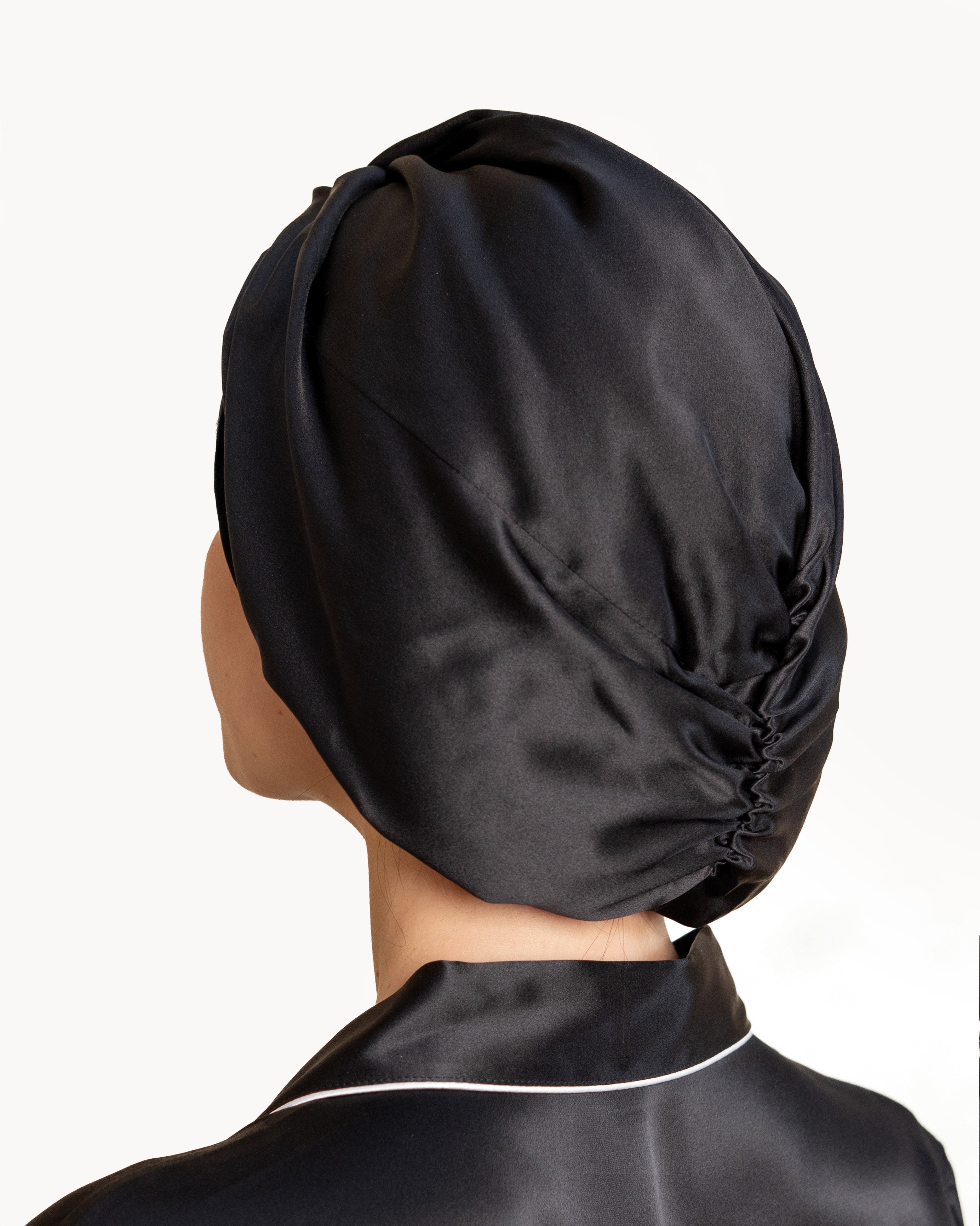 Black Silk Bonnet