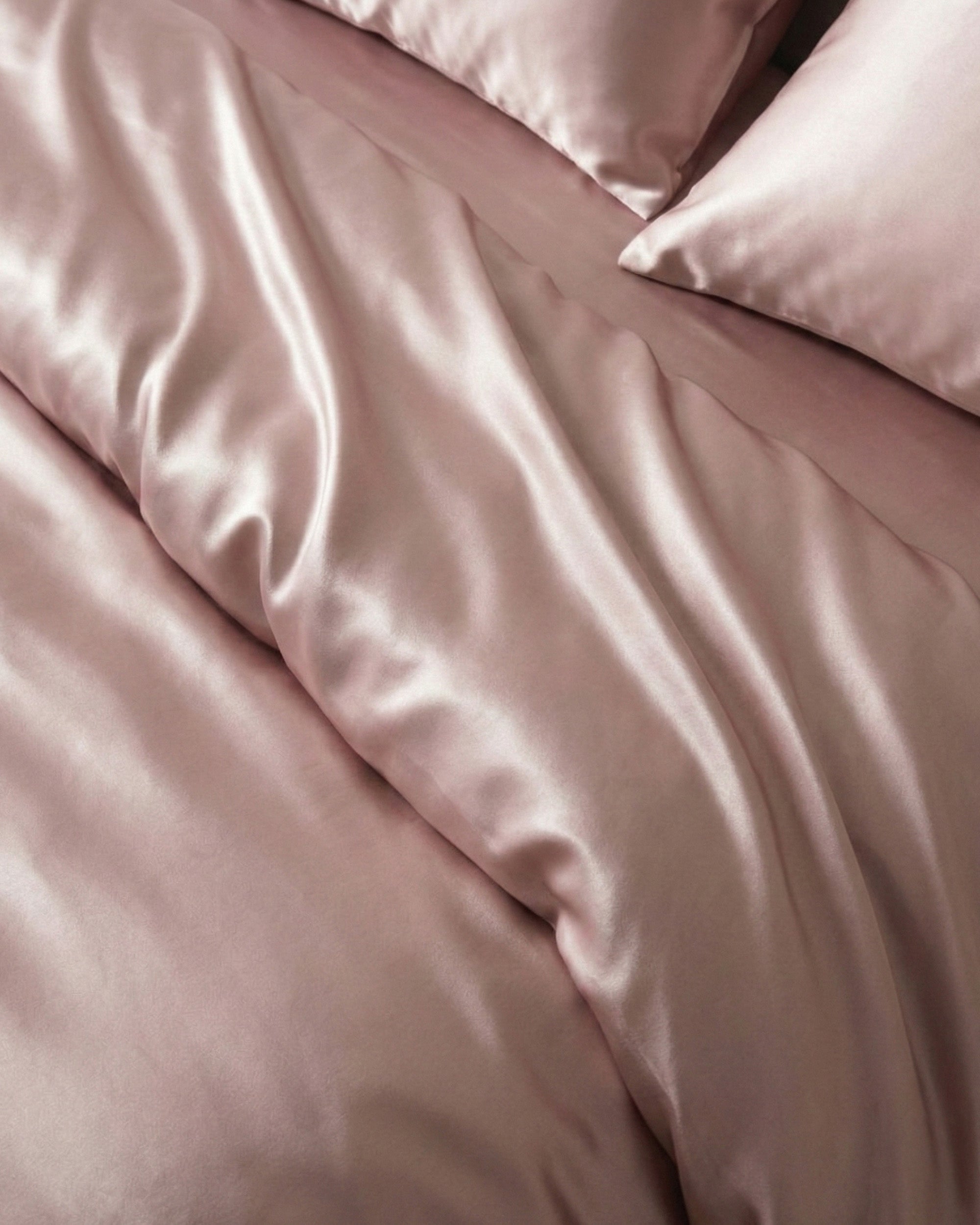 Light Pink Silk Duvet Cover