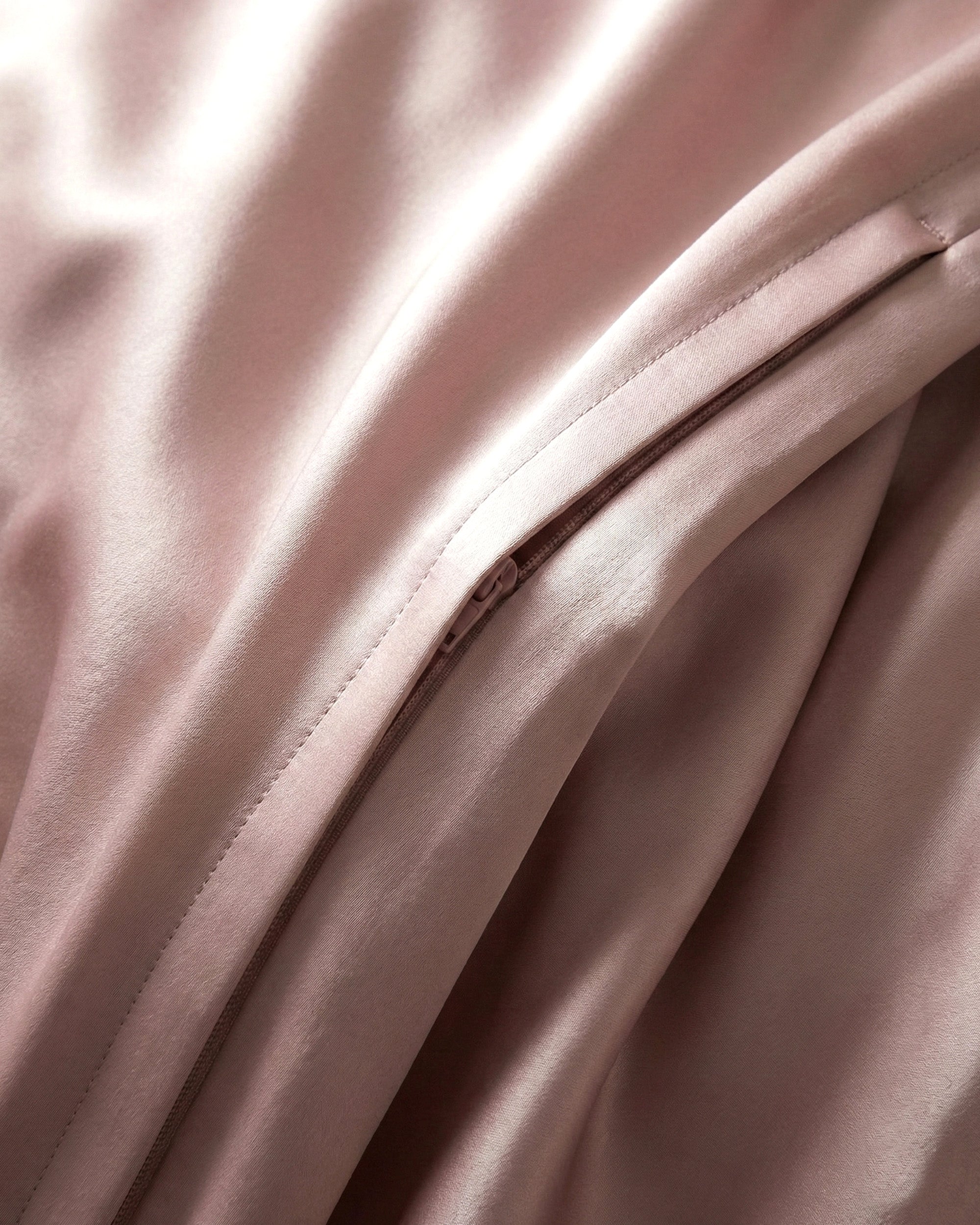 Light Pink Silk Duvet Cover