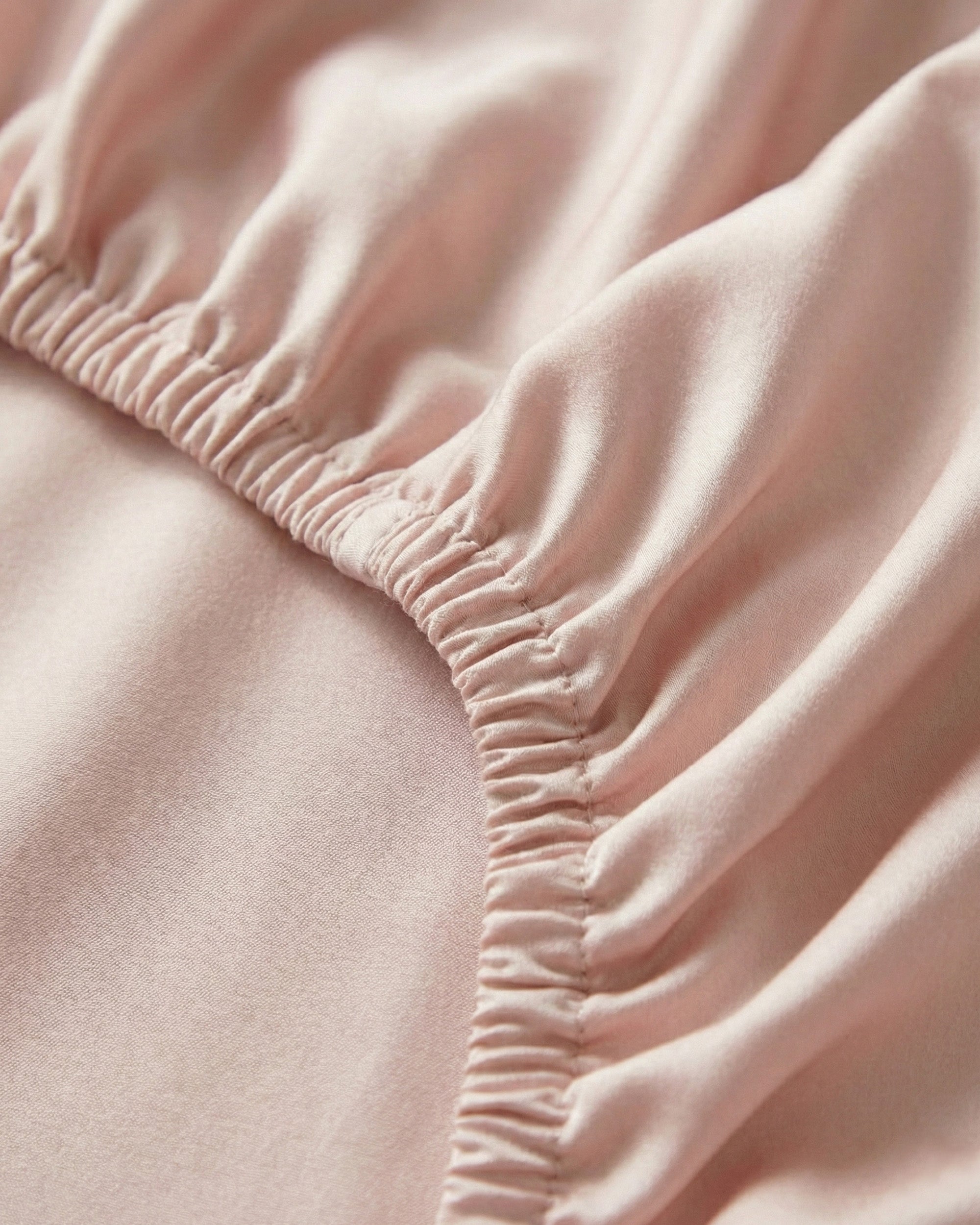 Light Pink Silk Fitted Sheet