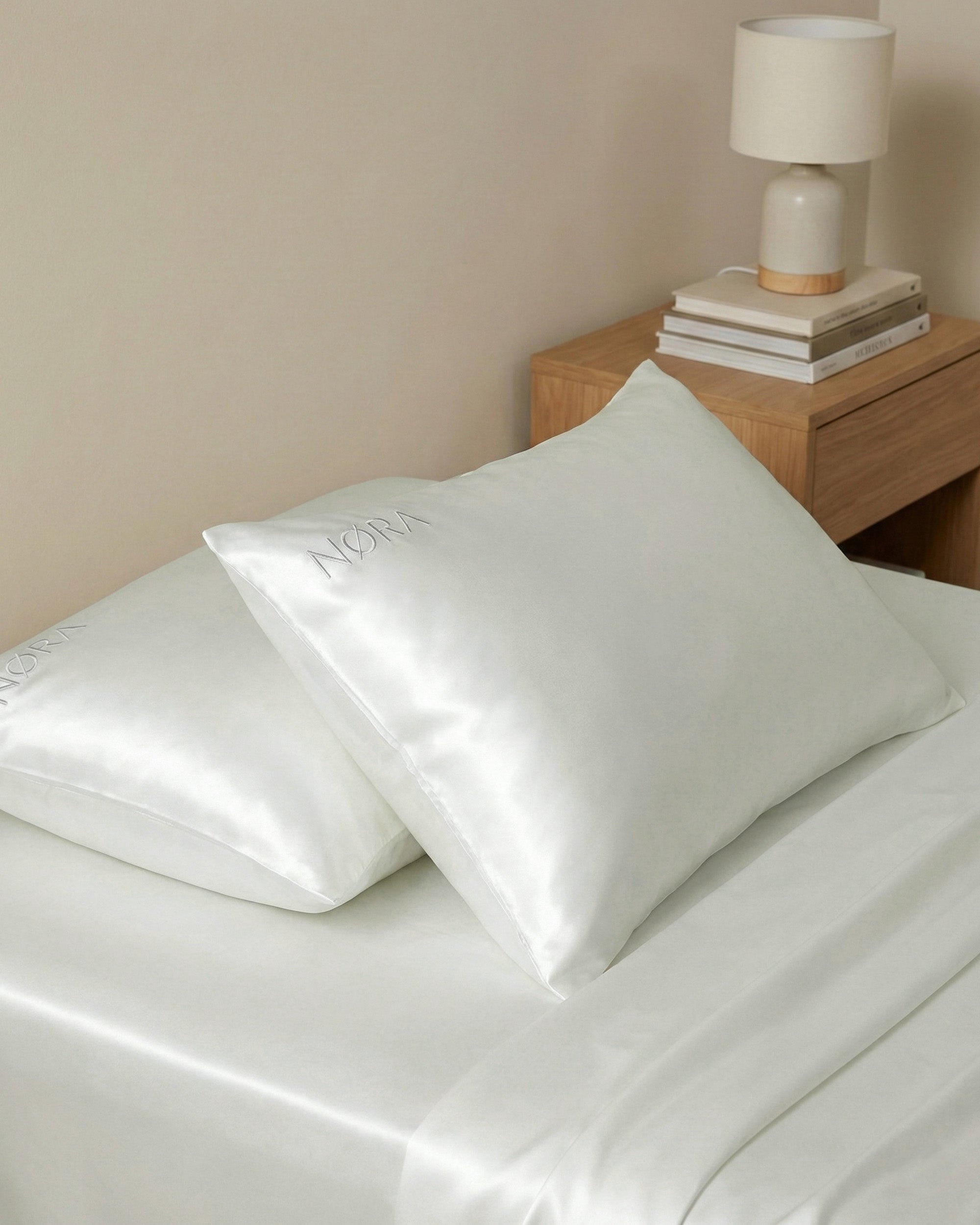 Ivory Silk Pillowcase