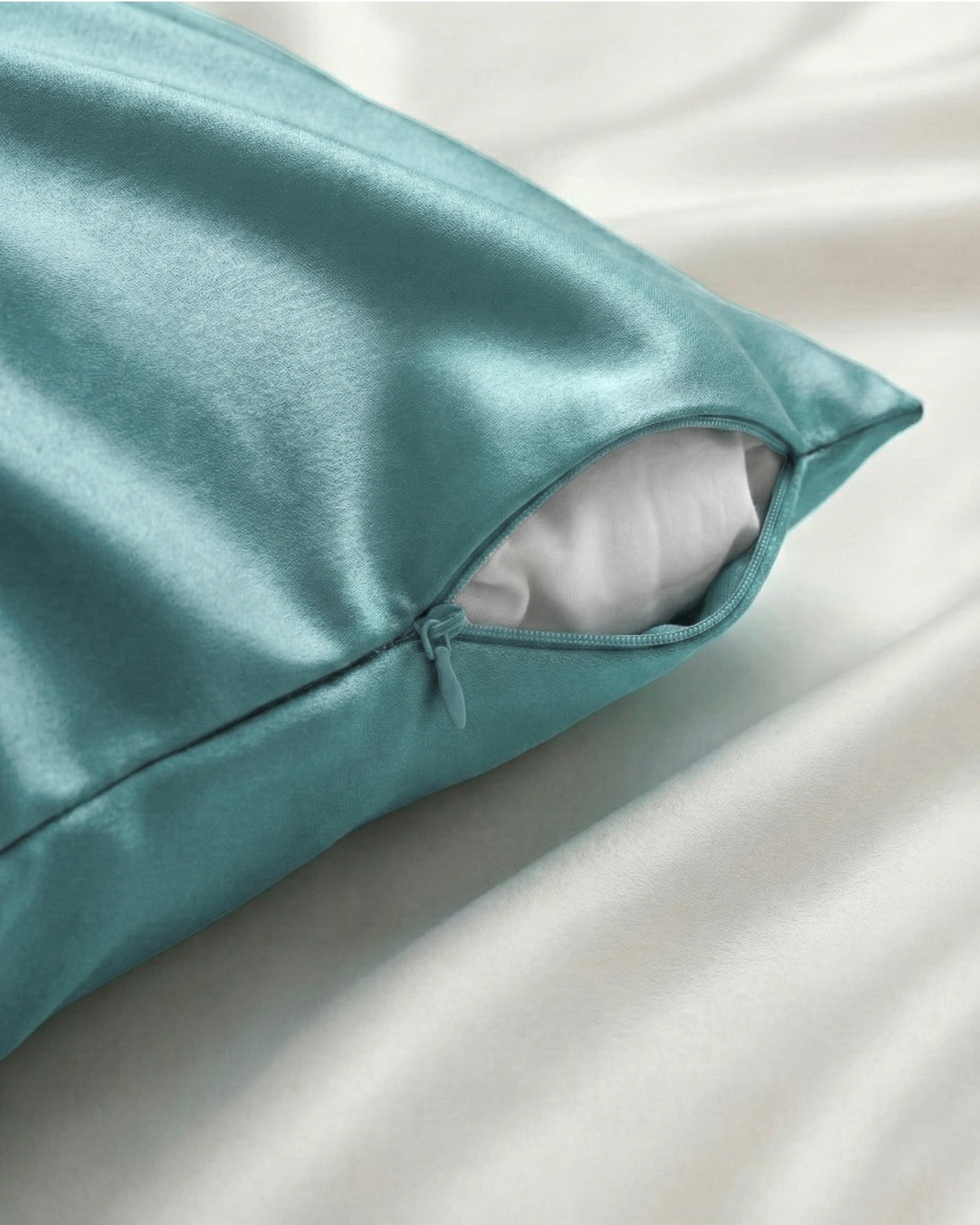 Light Green Silk Pillowcase