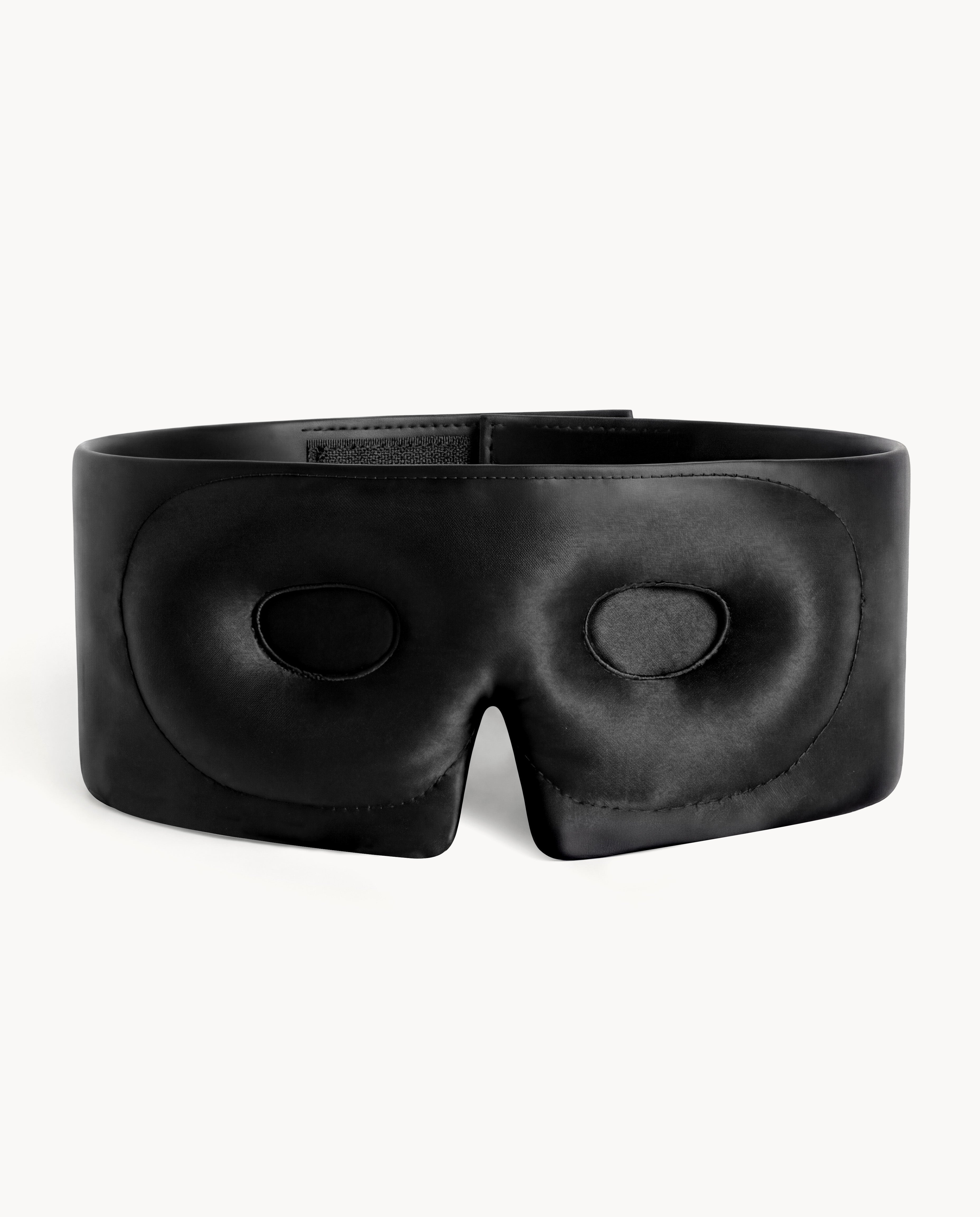 Black Contoured Silk Sleep Mask