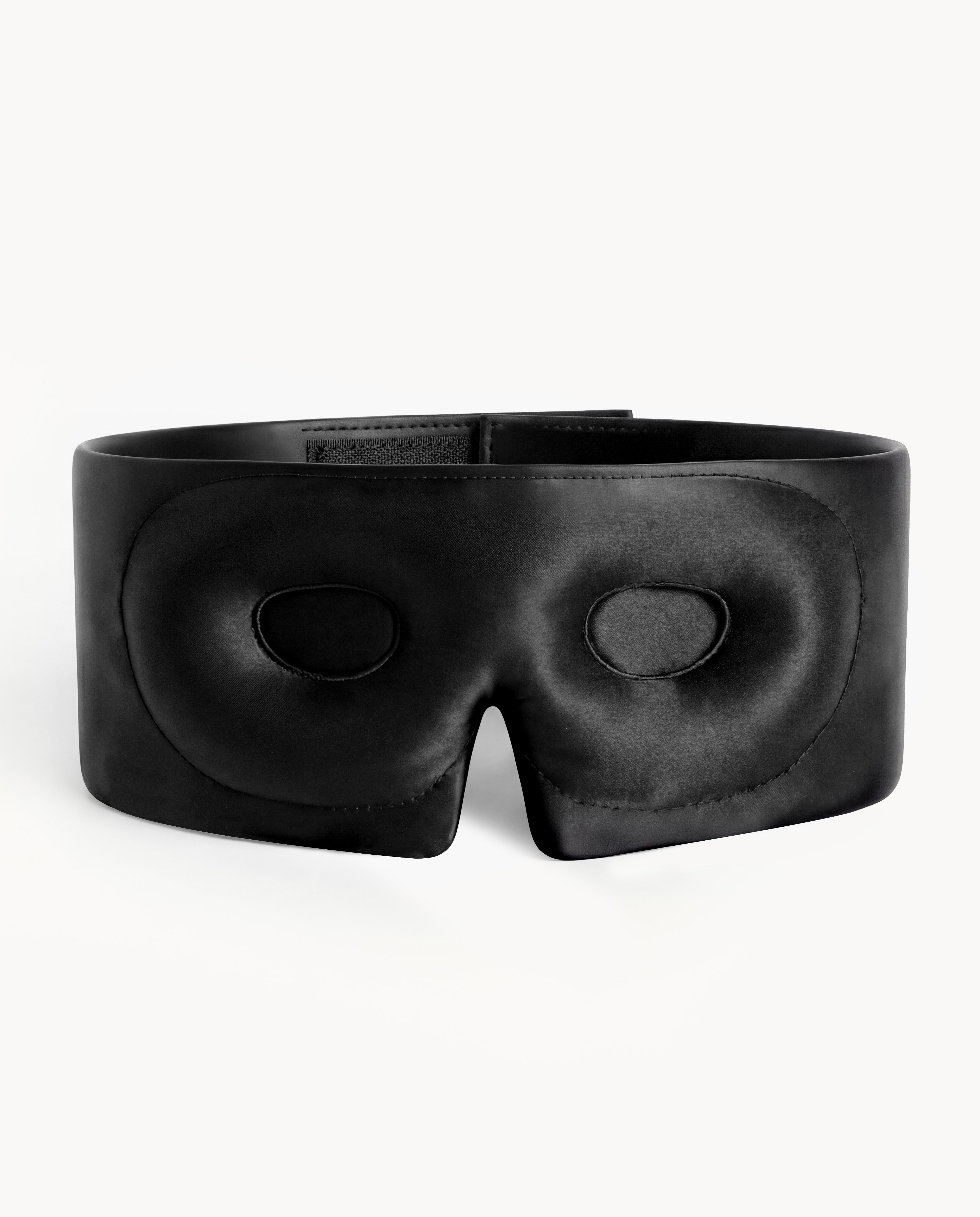 Black Contoured Silk Sleep Mask
