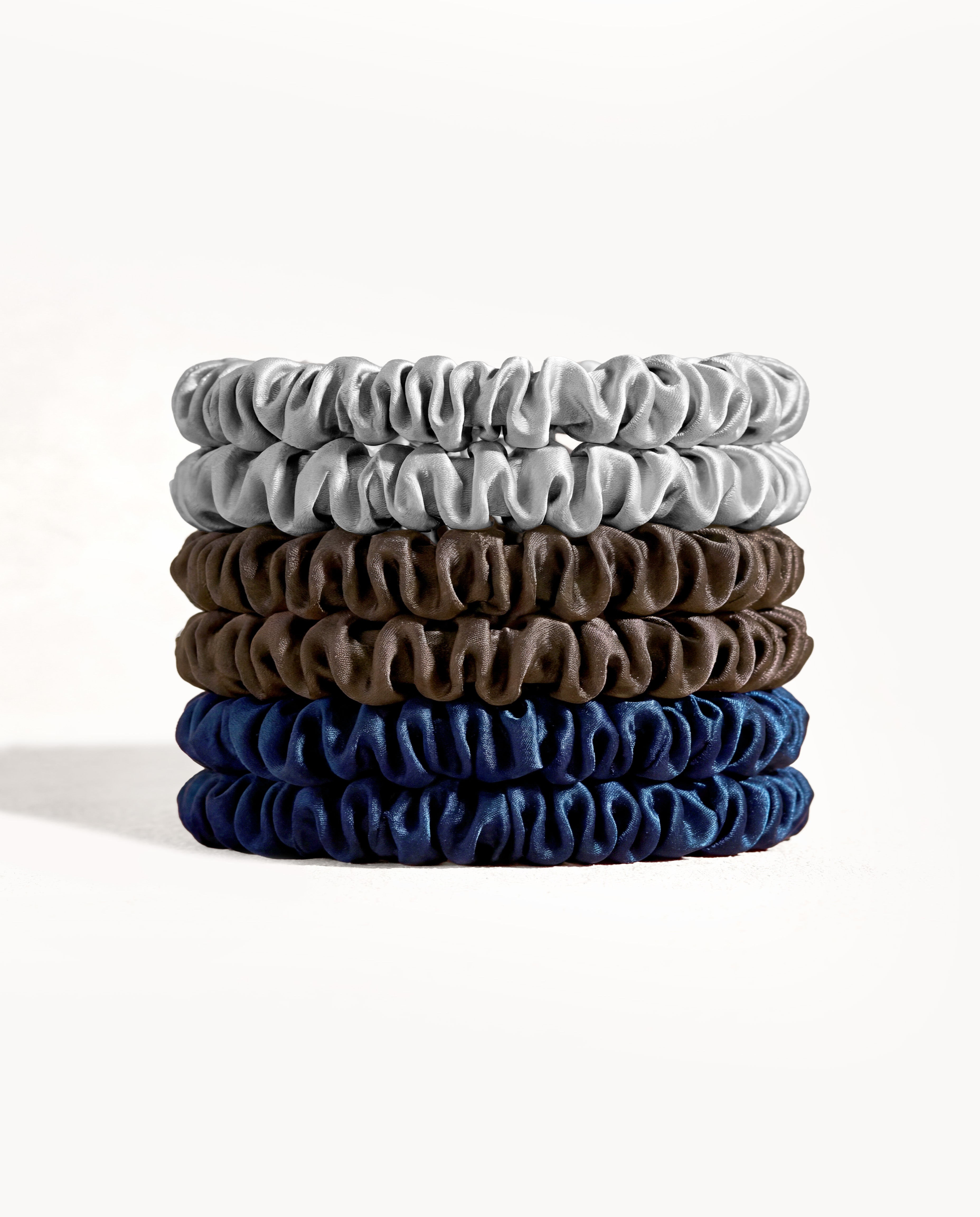 Nocturne Skinny Silk Scrunchies