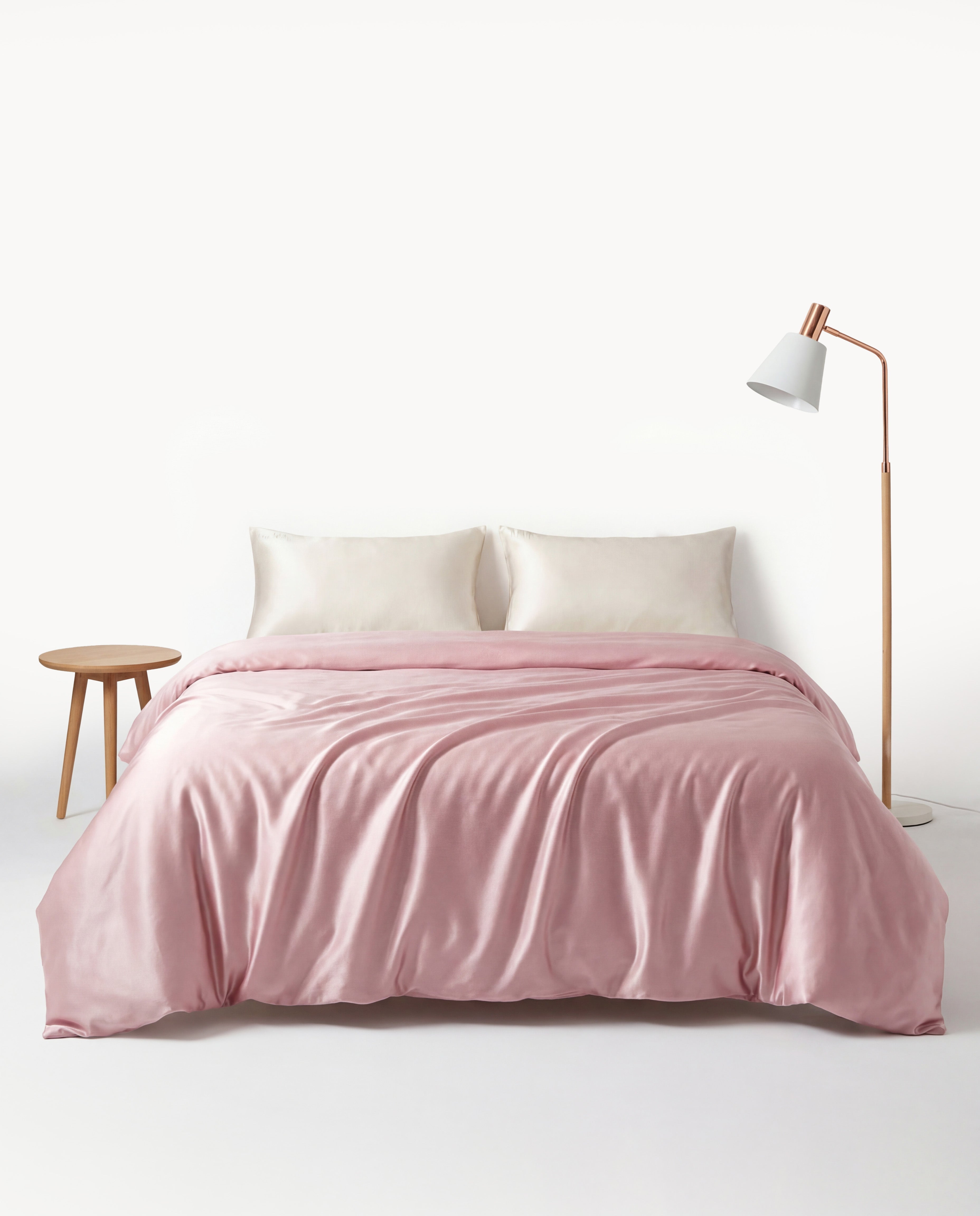 Light Pink Silk Duvet Cover