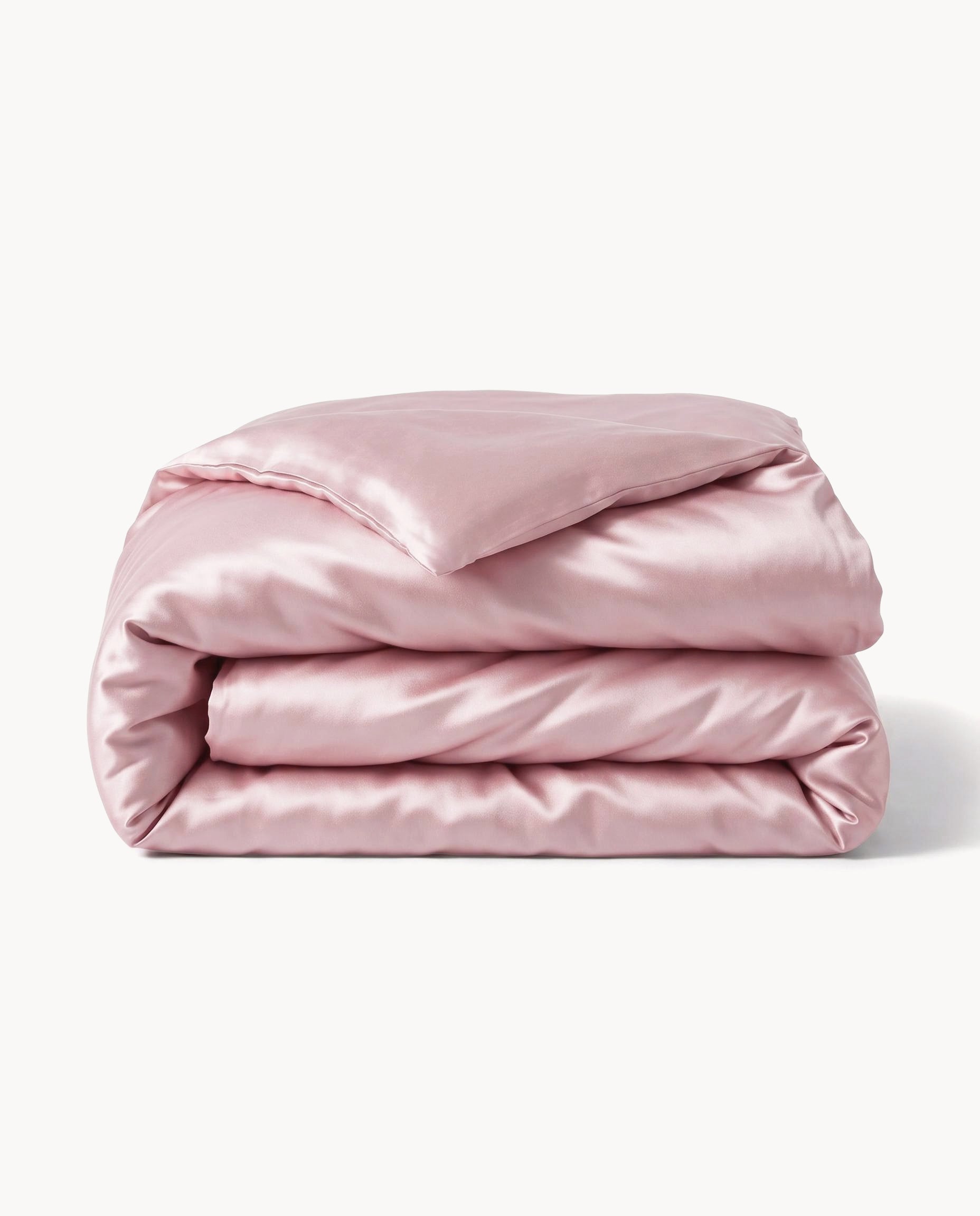 Light Pink Silk Duvet Cover