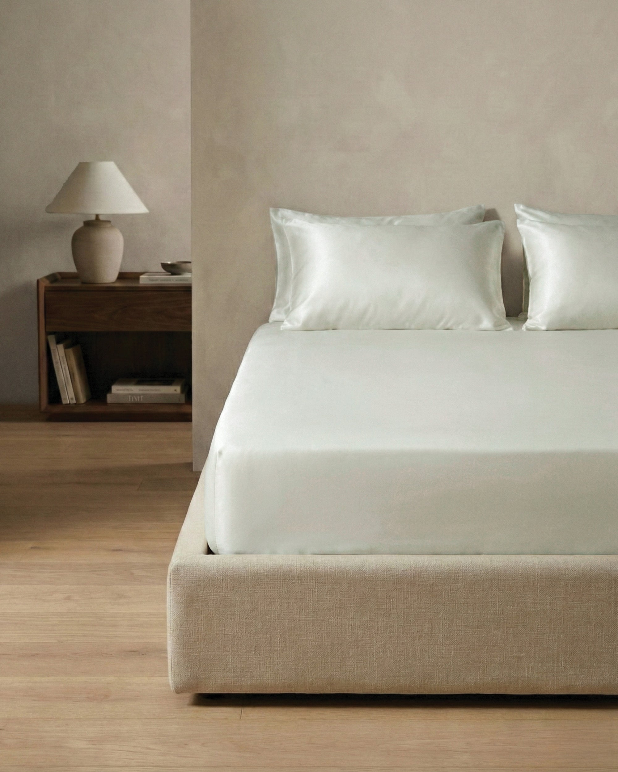 Ivory Silk Fitted Sheet