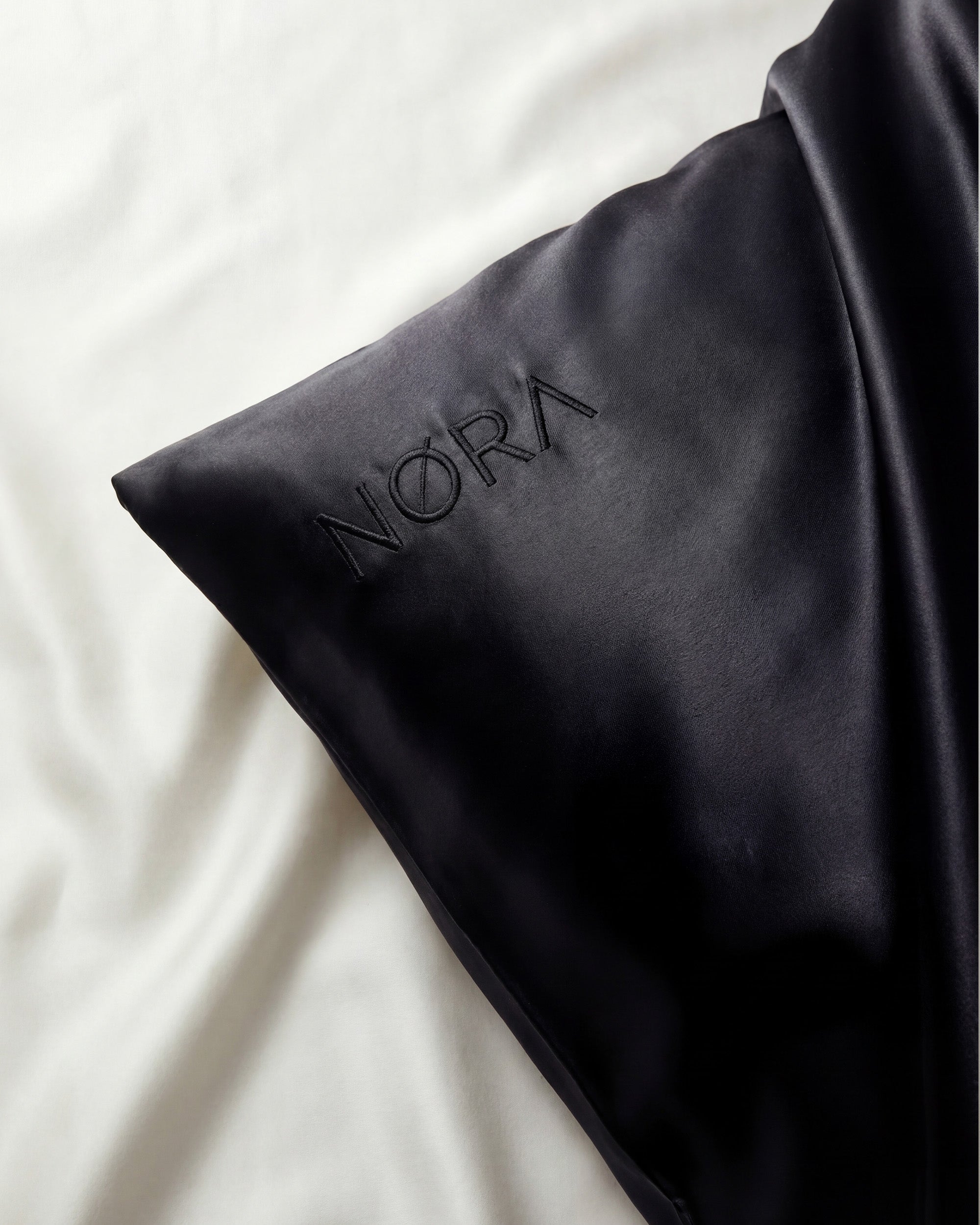 Black Silk Pillowcase