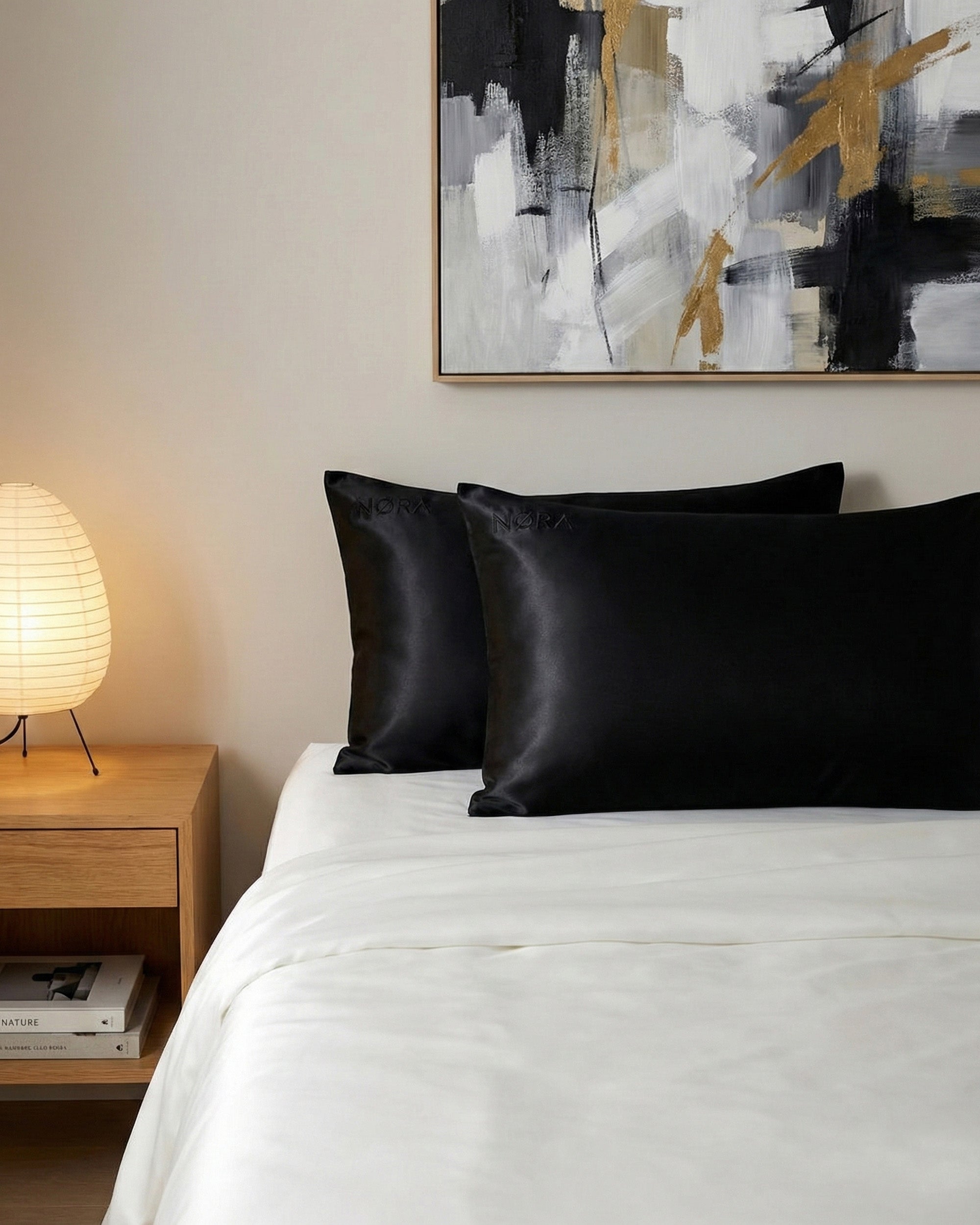 Black Silk Pillowcase
