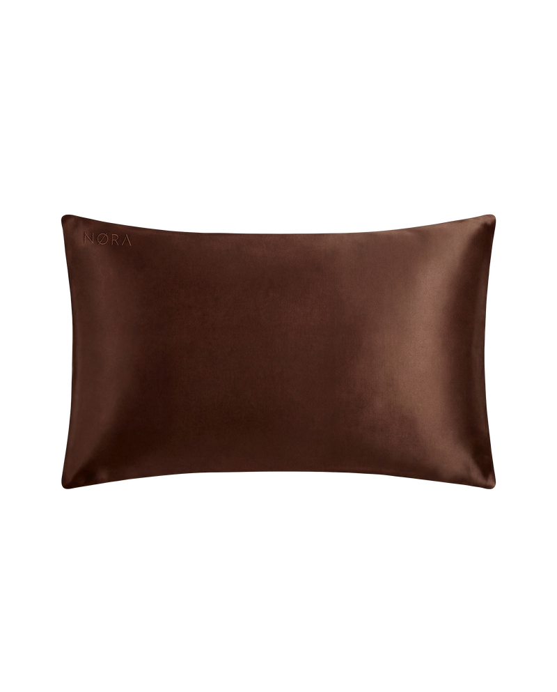 Brown Chocolate Silk Pillowcase