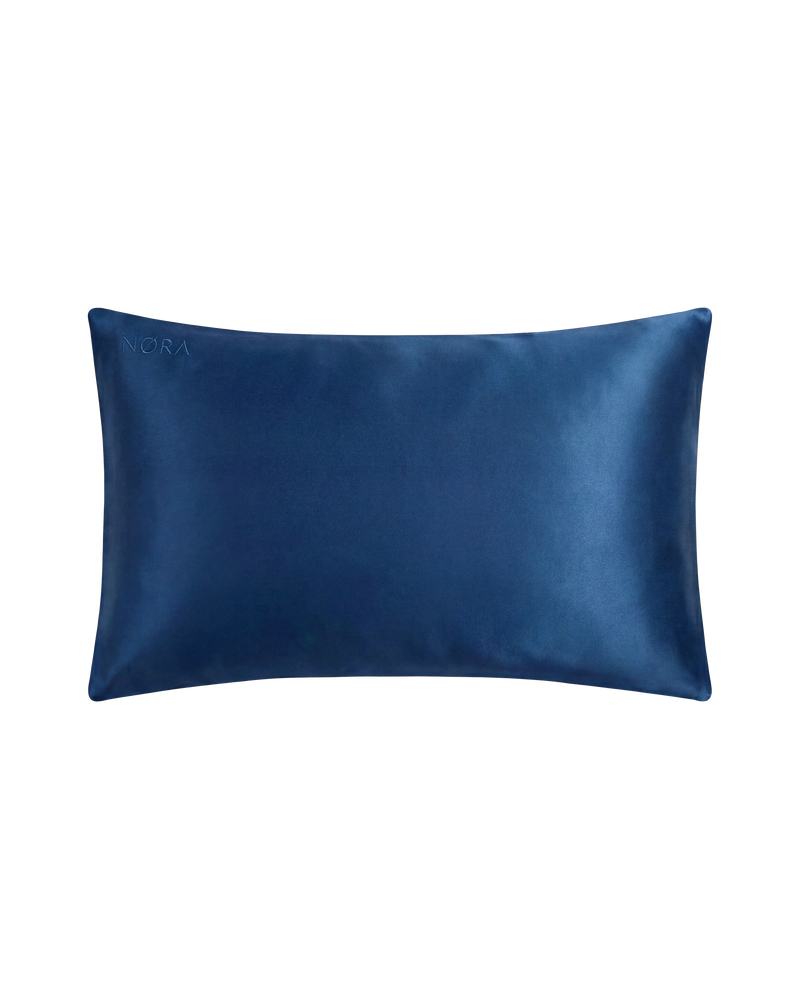 Navy Silk Pillowcase
