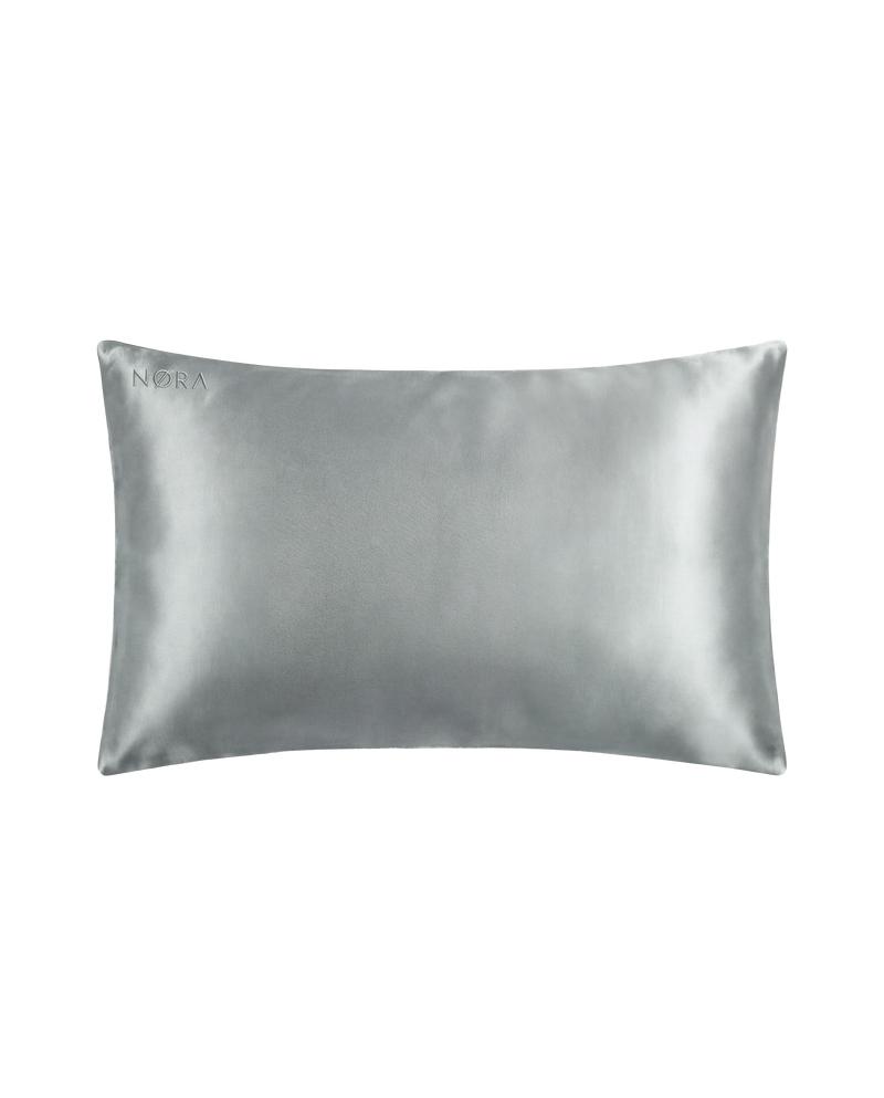Silver Silk Pillowcase