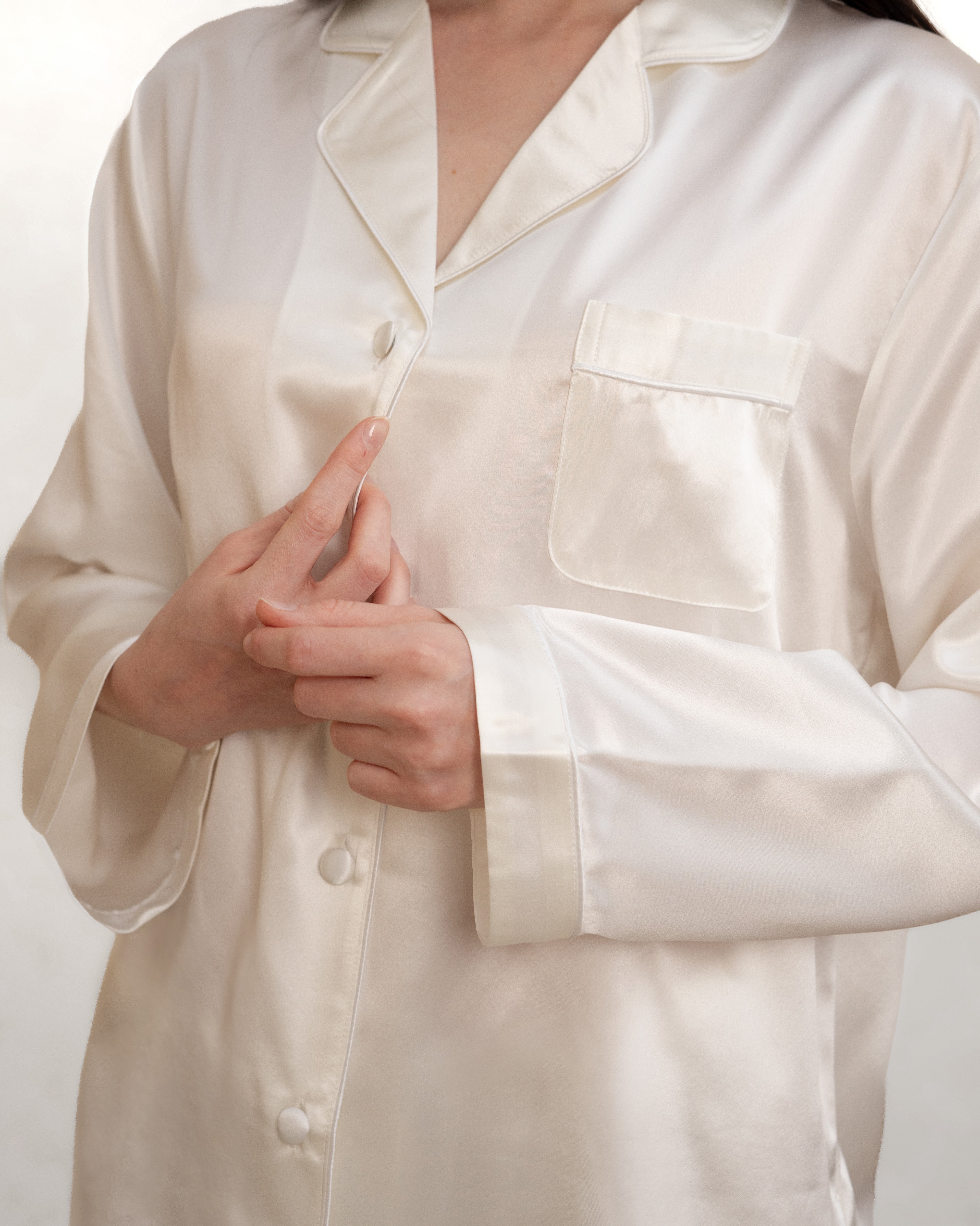 Ivory Silk Pyjamas Sets