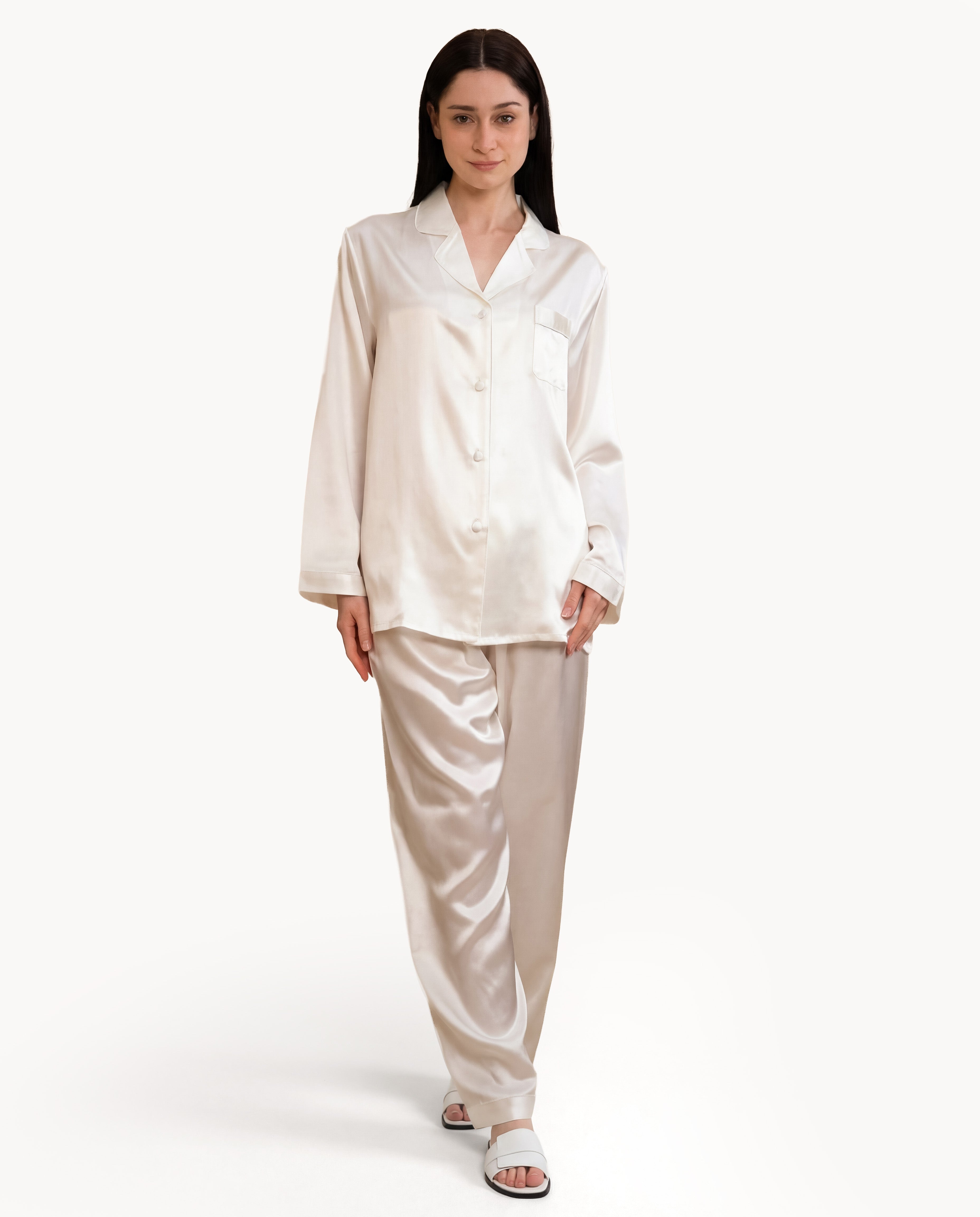 Ivory Silk Pyjamas Sets