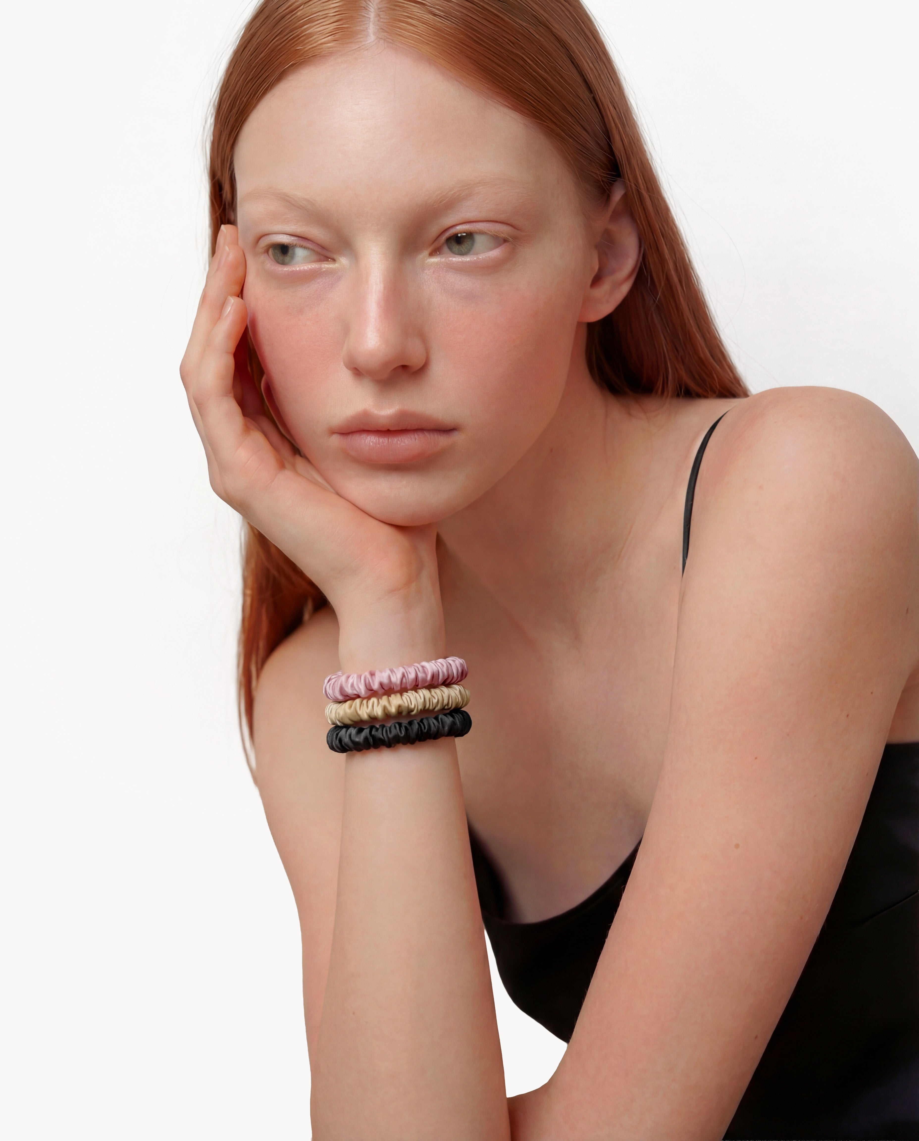 Trinity Skinny Silk Scrunchies