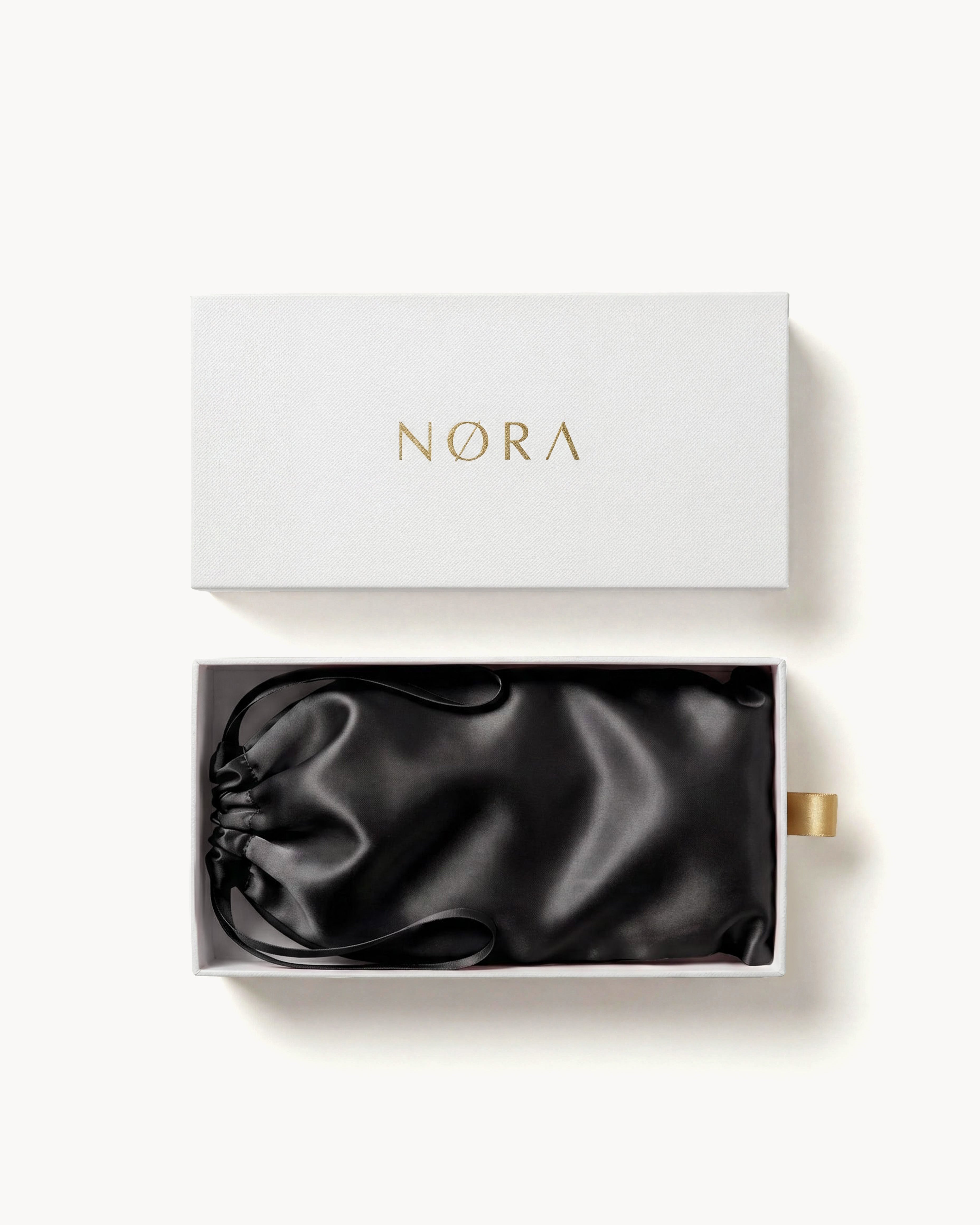 Black Contoured Silk Sleep Mask