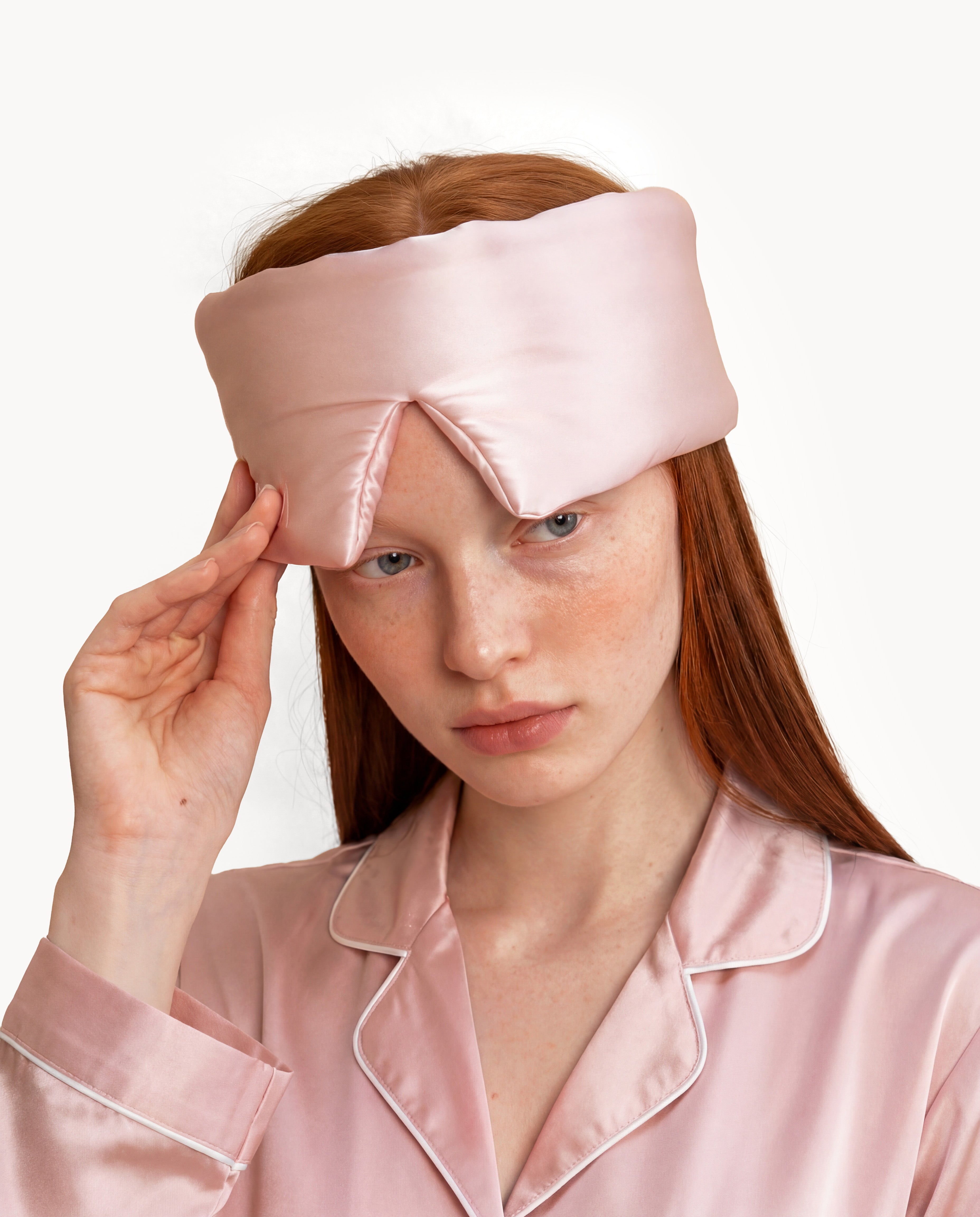 Light Pink Silk Sleep Mask